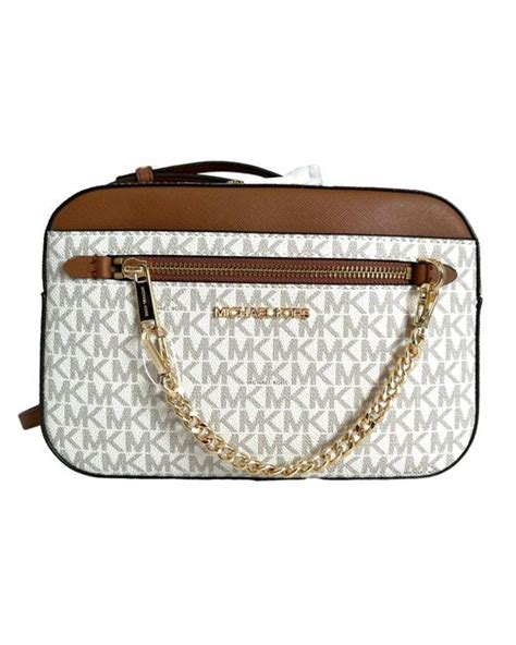 michael kors east west chain crossbody|mk jet set large crossbody.